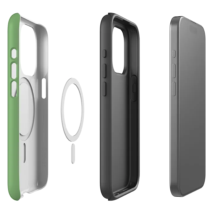 Matte Pattern Layer Refined Form iPhone MagSafe Tough Case -  Kyoto Green