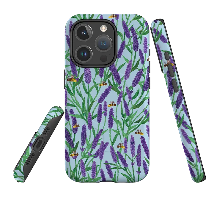 Protective cover iPhone MagSafe Tough Case - Lavender By Tracey English