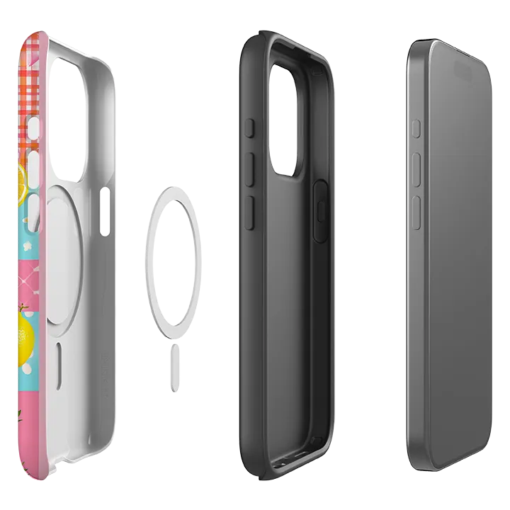 iPhone MagSafe Tough Case - Lemon Strawberry Icecream Hybrid Protection