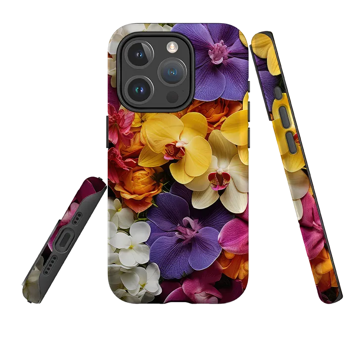 iPhone MagSafe Tough Case -  Lewes Floral III Soft Texture Clear Pattern