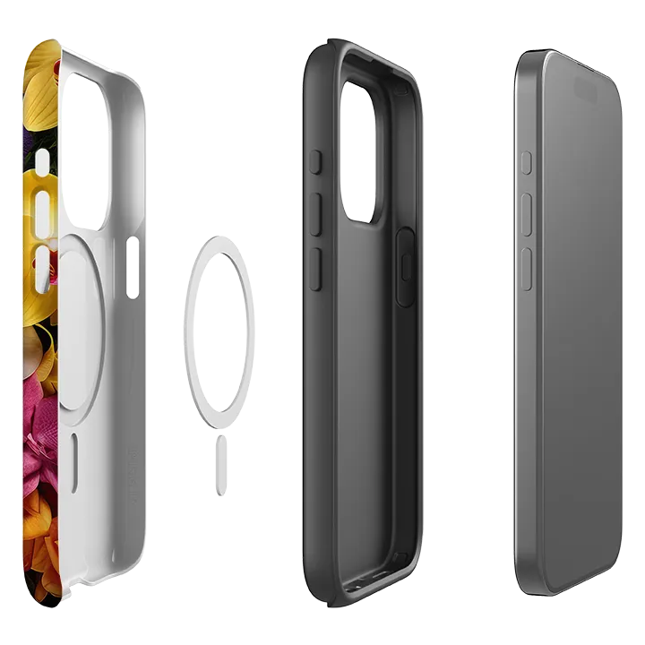 Matte Design Texture Premium Style iPhone MagSafe Tough Case -  Lewes Floral III