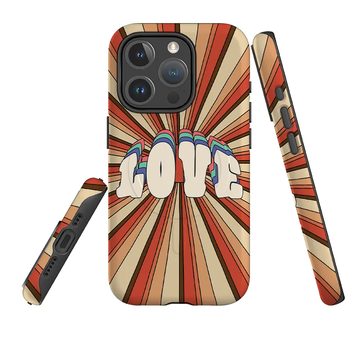 Protective Quality Durable Pattern iPhone MagSafe Tough Case - Love 1A