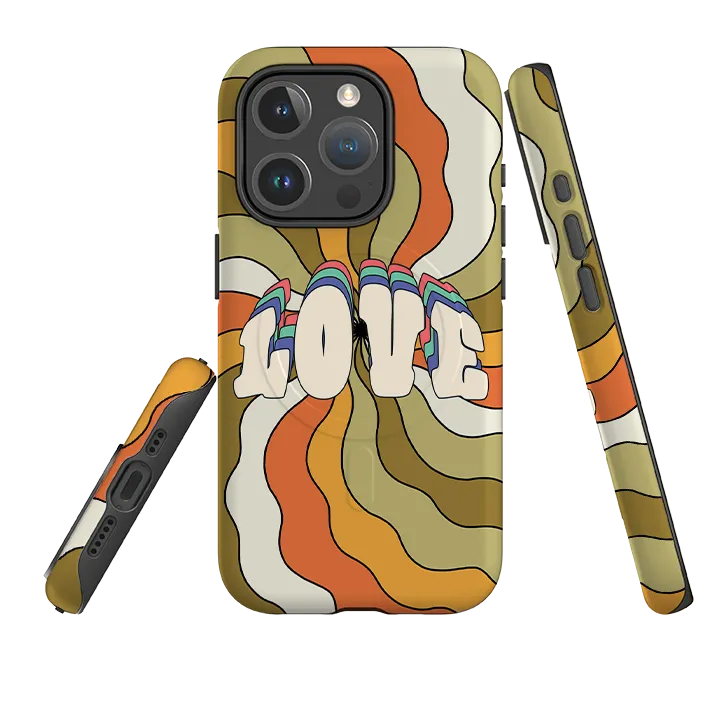 iPhone MagSafe Tough Case - Love 1B Modern Touch Lightweight texture