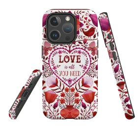 Hybrid Detail iPhone MagSafe Tough Case -  Love is all you need By Suzy Taylor