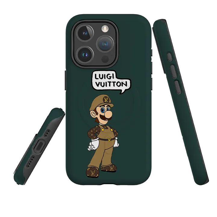 iPhone MagSafe Tough Case - Luigi Vuitton Forest Green By Angelica Hicks Comfort Pattern Texture