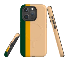 Elegant Finish Design Ergonomic Feel iPhone MagSafe Tough Case - Macau Chroma Stripe