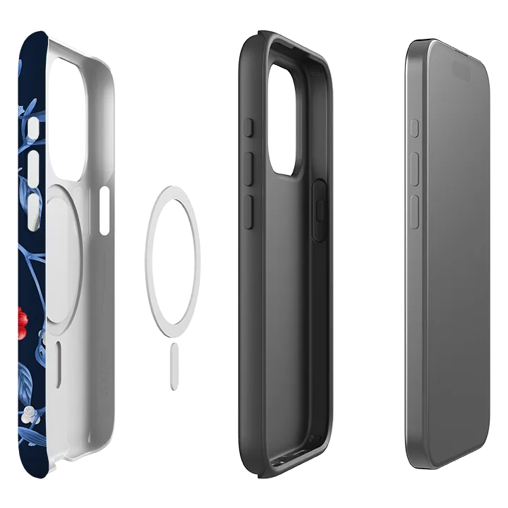 Color Accent iPhone MagSafe Tough Case -  Magical Xmas Blue