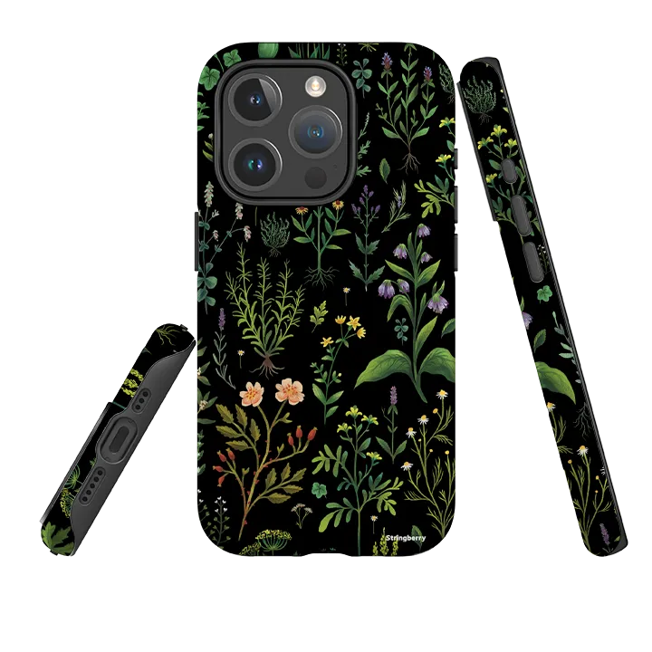 iPhone MagSafe Tough Case -  Medieval Herbal By Anna Stead Smooth Outline Durable Surface