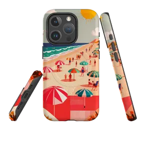 iPhone MagSafe Tough Case - Mediterranean Beach Matte Look Finish Rugged Finish