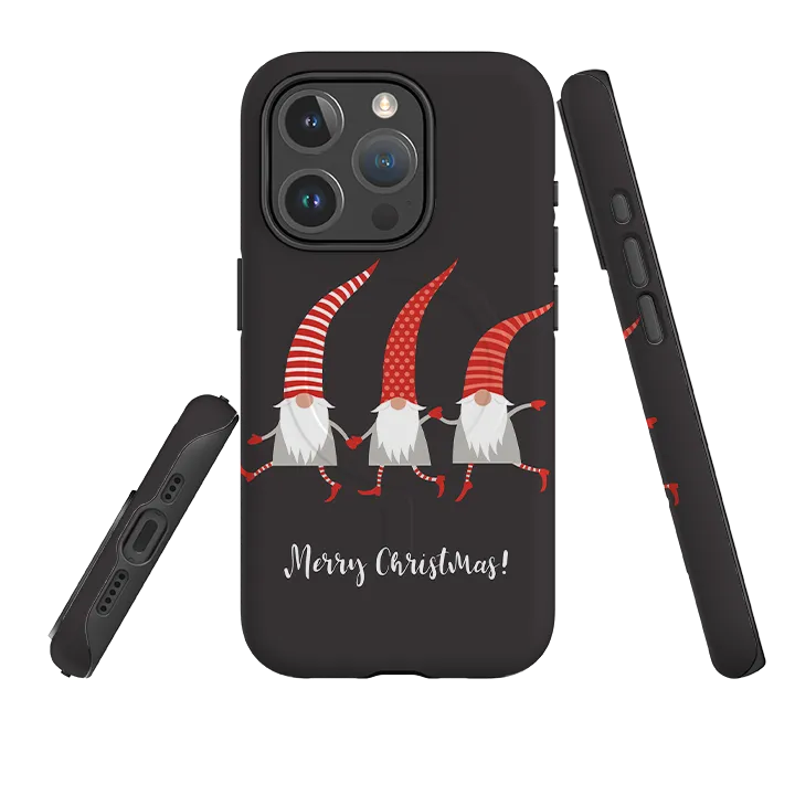 Rugged Frame Bold Look iPhone MagSafe Tough Case - Merry Christmas