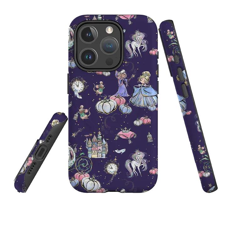 Premium Feel Layer Elegant Pattern Design iPhone MagSafe Tough Case - Midnight