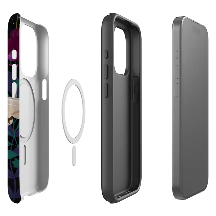 Luxury Surface Sleek Feel iPhone MagSafe Tough Case - Midnight Moths By Bex Parkin