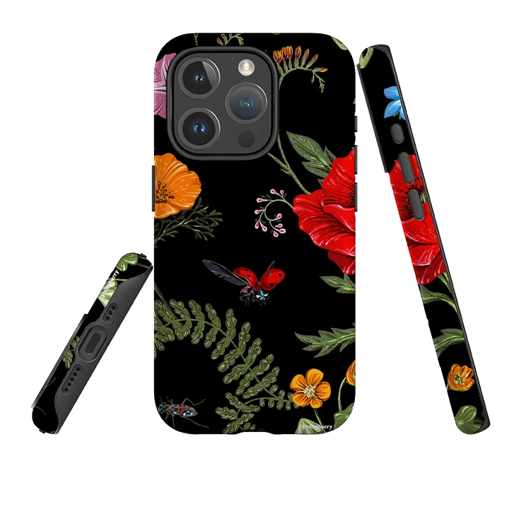 iPhone MagSafe Tough Case -  Moonlight Garden Luxury Appeal Ergonomic Shape