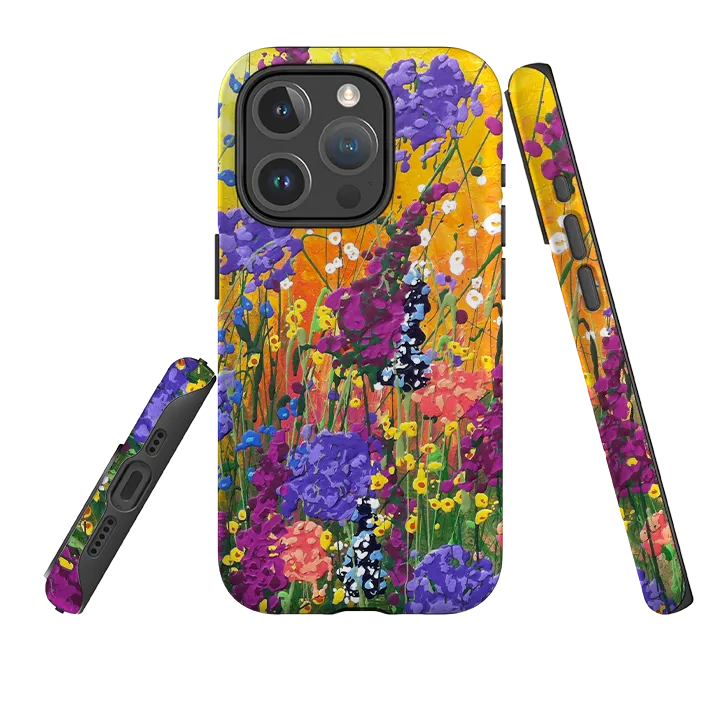 iPhone MagSafe Tough Case - Morning Glory By Linda Calvert Jacobson Gloss Layer Finish