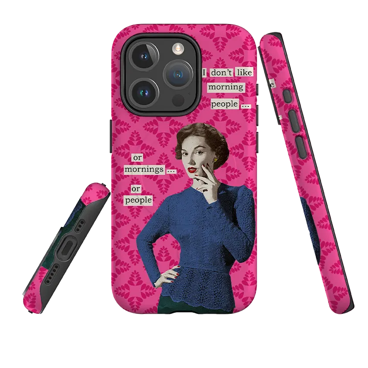 Hybrid Finish iPhone MagSafe Tough Case - Morning Person By Clare Jordan