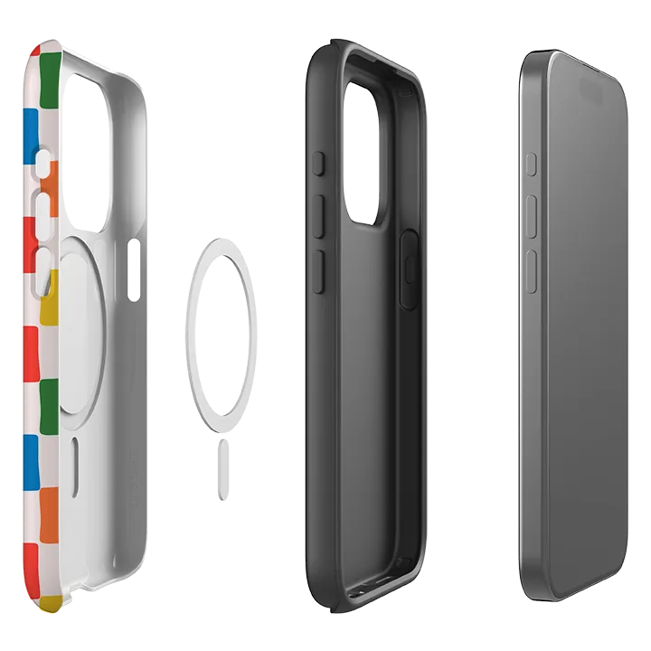 iPhone MagSafe Tough Case -  Multi Tiles Colorful Finish