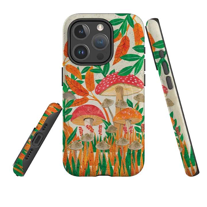 Stylish Finish iPhone MagSafe Tough Case - Mushroom Magic By Tracey English