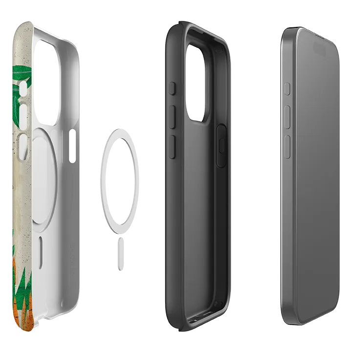 iPhone MagSafe Tough Case - Mushroom Magic By Tracey English Polished Texture