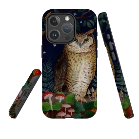 iPhone MagSafe Tough Case - Mushroom Owl By Bex Parkin Flexible frame