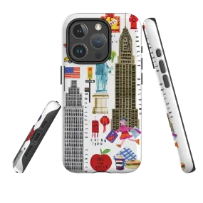 Strong Corners iPhone MagSafe Tough Case - New York Icons By Tracey English
