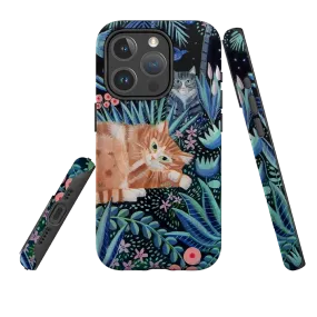 iPhone MagSafe Tough Case - Night Cats By Mary Stubberfield Modern Accessory