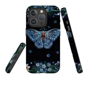 Rugged Edge iPhone MagSafe Tough Case -  Night Moth By Maria Matos