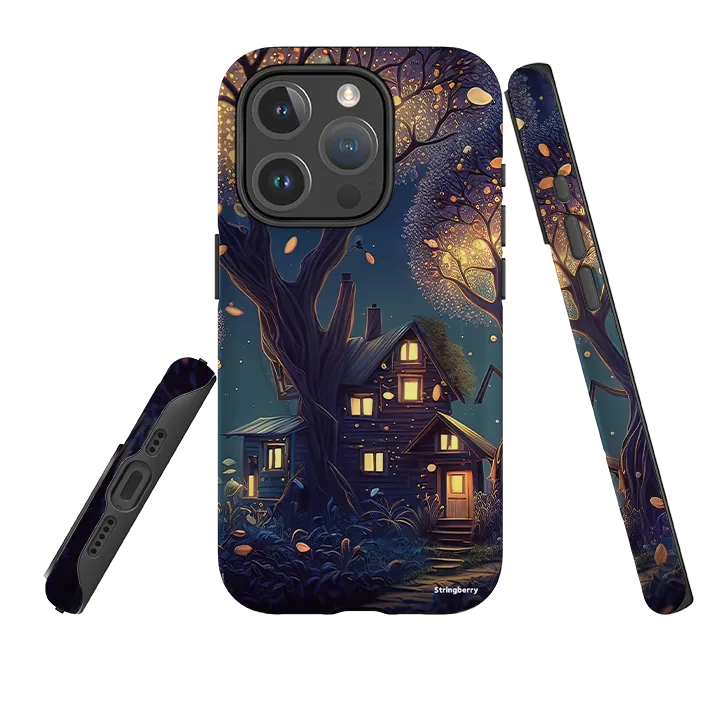 iPhone MagSafe Tough Case - Night Time Hybrid Pattern Texture Durable Edge Texture