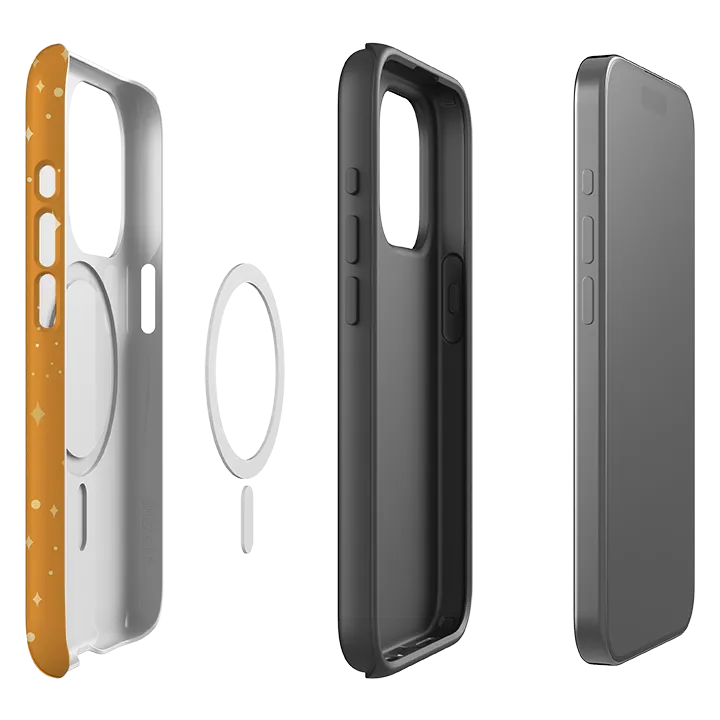 Shock shield Modern Accessory iPhone MagSafe Tough Case -  Orange Cosmos