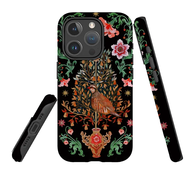 iPhone MagSafe Tough Case - Partridge Pear Tree By Maria Matos Matte Protection Clean Texture