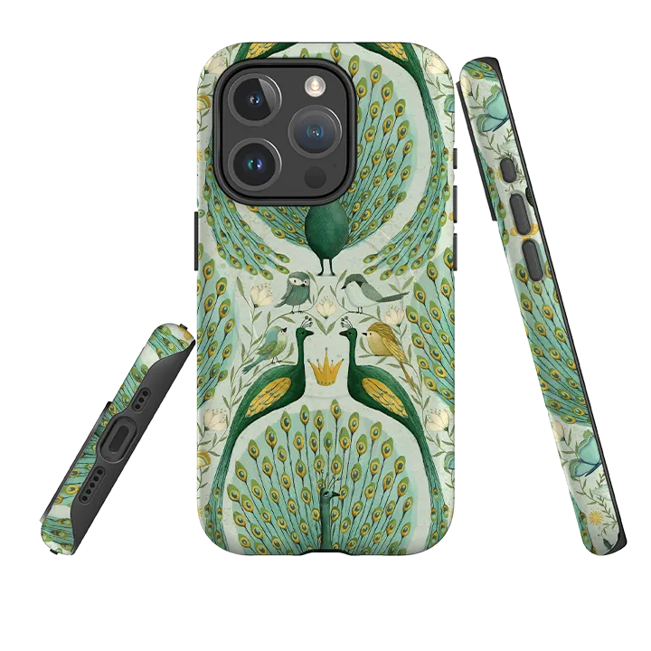 iPhone MagSafe Tough Case - Peacock Pattern By Maja Lindberg Stylish frame