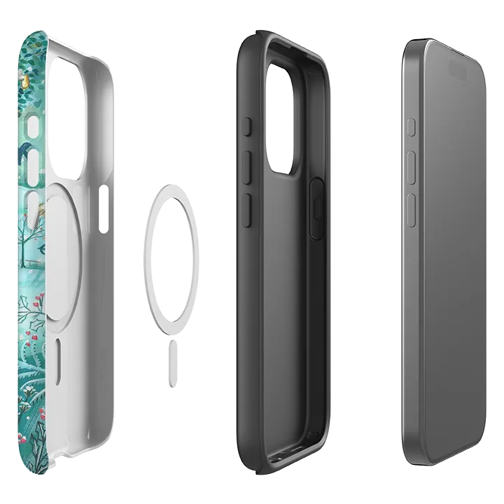 iPhone MagSafe Tough Case - Pear Trees By Mary Stubberfield Matte Texture Compact Pattern