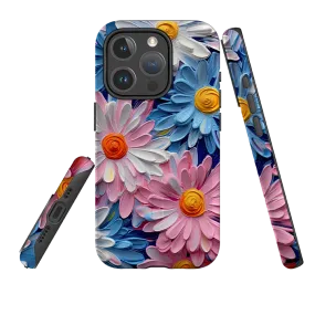 Modern Look Finish iPhone MagSafe Tough Case - Pink Daisies