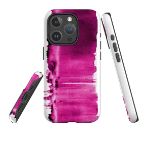Durable Shape Smooth Touch iPhone MagSafe Tough Case -  Pink Ink By Kitty Joseph