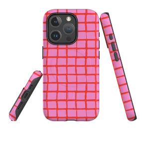 Grip Layer Luxury Appeal iPhone MagSafe Tough Case -  Pink Tiles