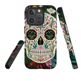 Heat resistant Stylish frame iPhone MagSafe Tough Case -  Poison Sugar Skull By Anna Stead