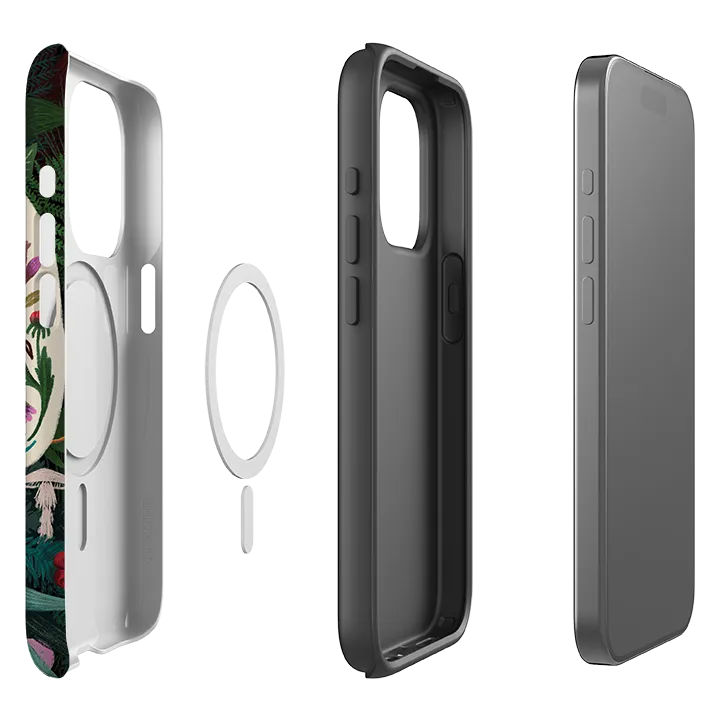 iPhone MagSafe Tough Case -  Poison Sugar Skull By Anna Stead Casual Look Clear Texture