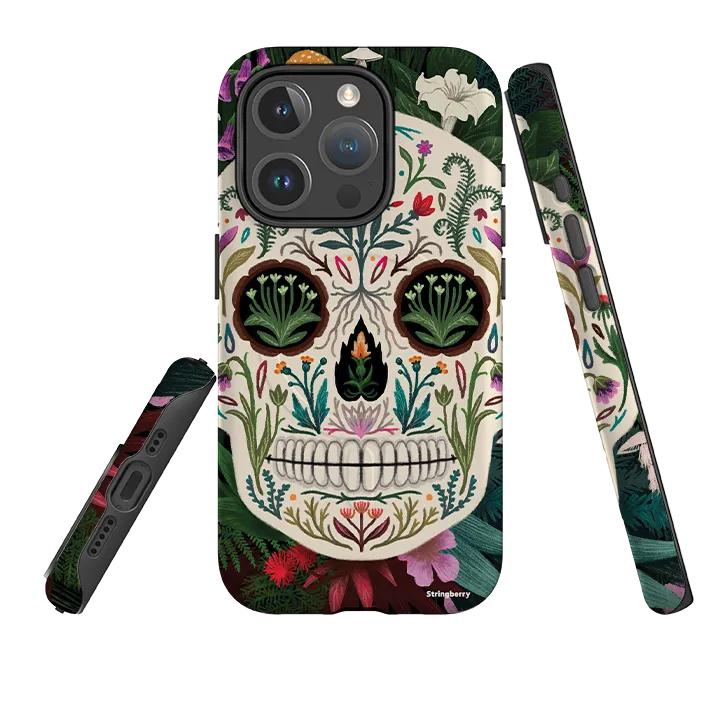 Smooth Touch Elegant Pattern Design iPhone MagSafe Tough Case -  Poison Sugar Skull By Anna Stead