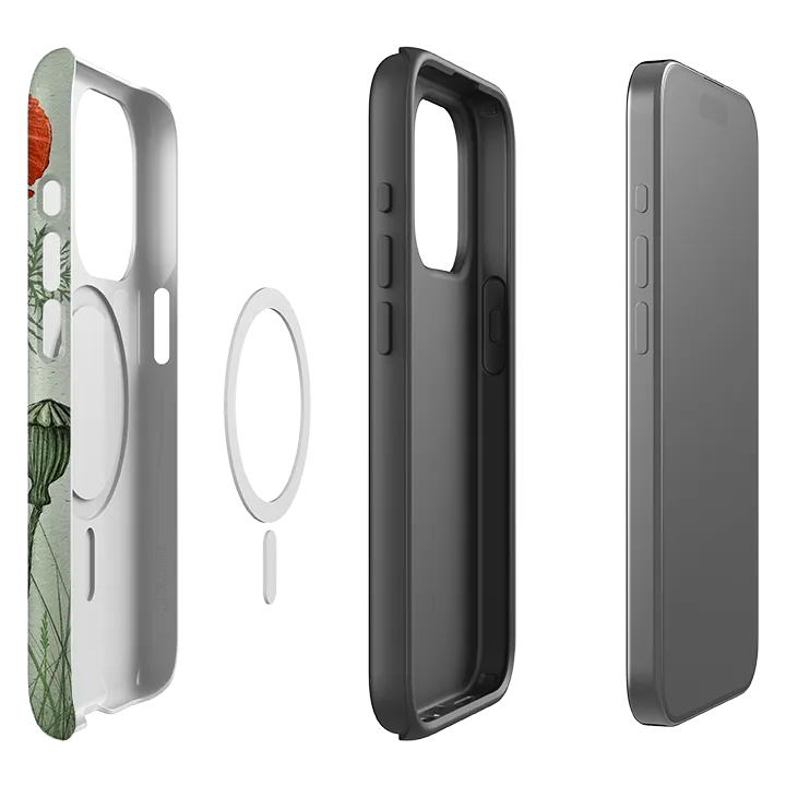 Phone Accessory Compact Design iPhone MagSafe Tough Case - Poppies By Maja Lindberg