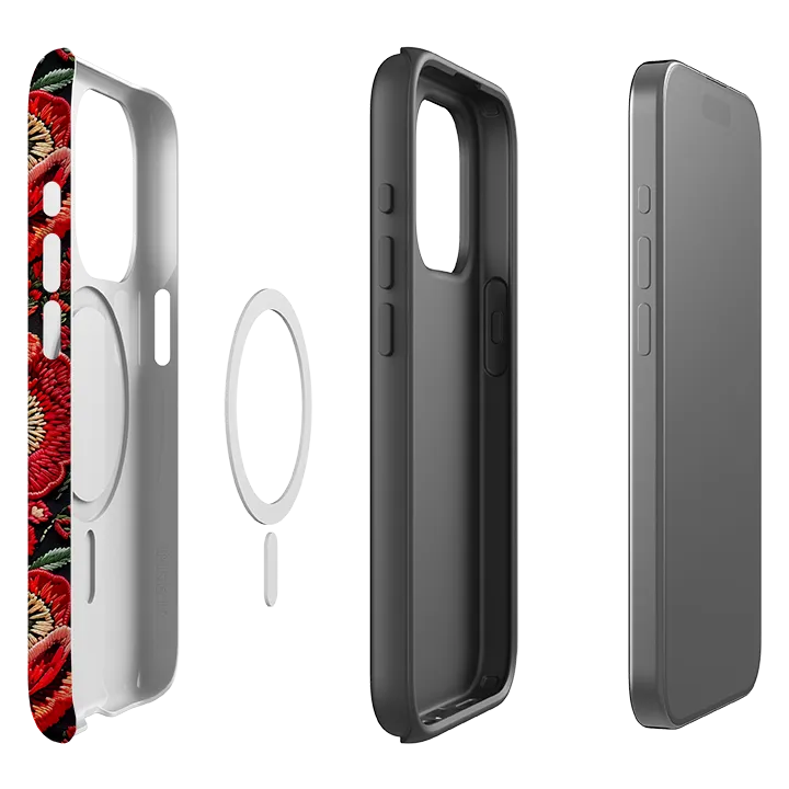Elegant Design Layer clean design iPhone MagSafe Tough Case - Poppy Love III