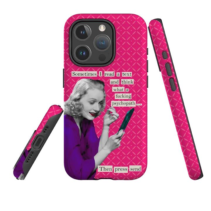 iPhone MagSafe Tough Case -  Psychopath By Clare Jordan Premium Touch Hybrid Material