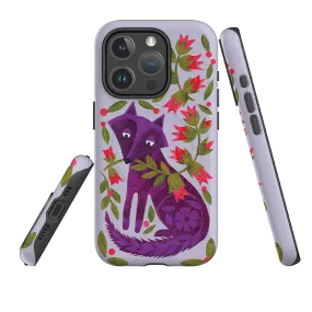 Smooth Touch iPhone MagSafe Tough Case - Purple Foxie By Tracey English