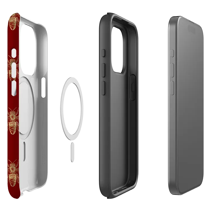 iPhone MagSafe Tough Case -  Red Bees Tight Fit