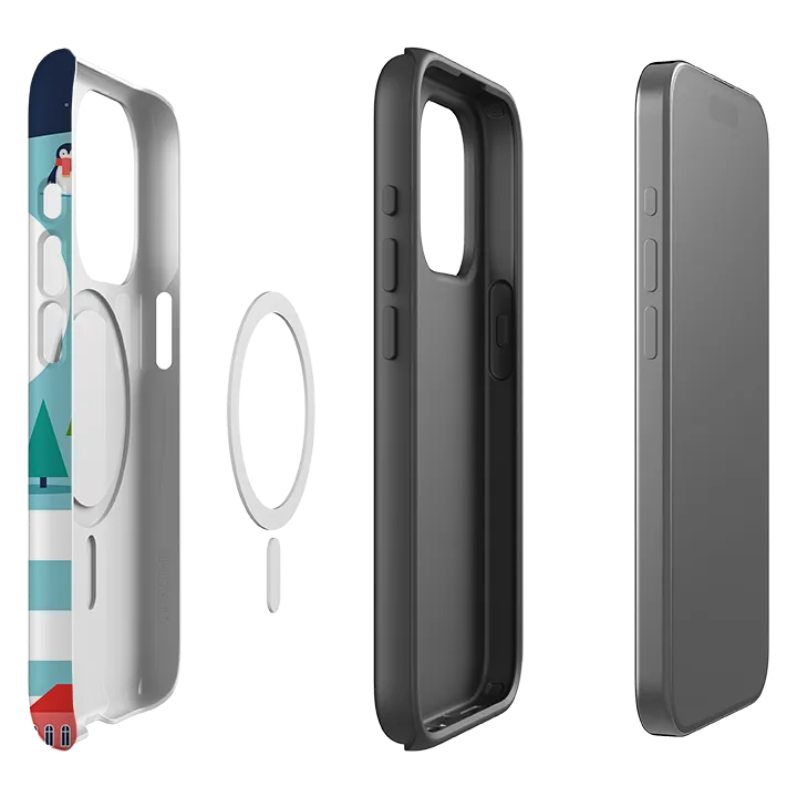 iPhone MagSafe Tough Case -  Santa Is On His Way Flexible Pattern Layer