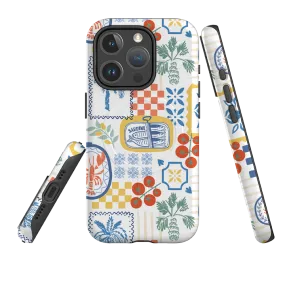 Elegant Surface Texture Protective Edge iPhone MagSafe Tough Case - Sardine Tins