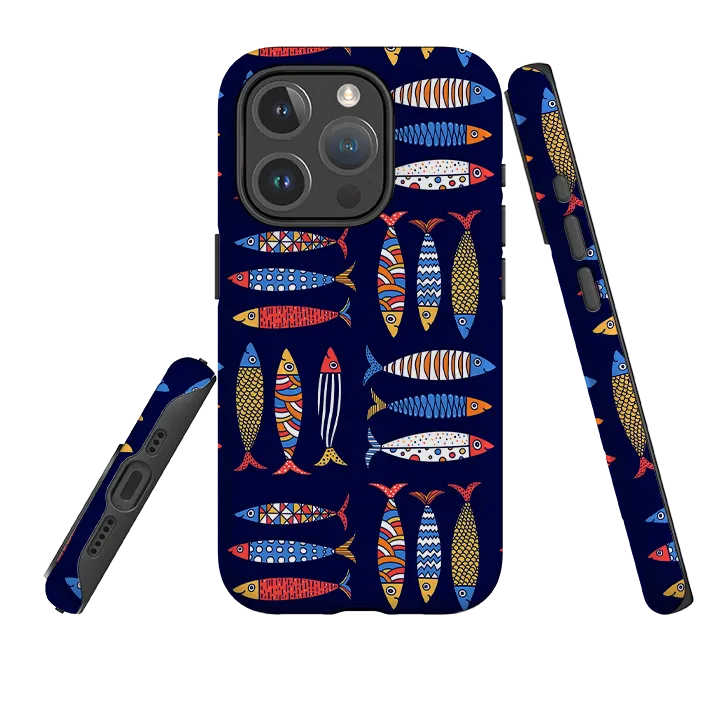 Stylish Pattern iPhone MagSafe Tough Case - Sardines II