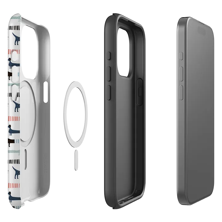 Stylish Finish Color Layer iPhone MagSafe Tough Case -  Sausage Dog