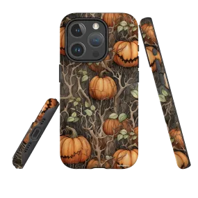 Premium Edge Flexible Design iPhone MagSafe Tough Case -  Scary Pumpkins