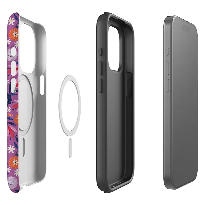 iPhone MagSafe Tough Case -  Scattered Flowers I By Ali Brookes Compact Style Modern feature