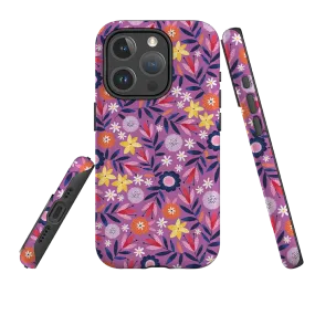 Scratch Block iPhone MagSafe Tough Case -  Scattered Flowers I By Ali Brookes