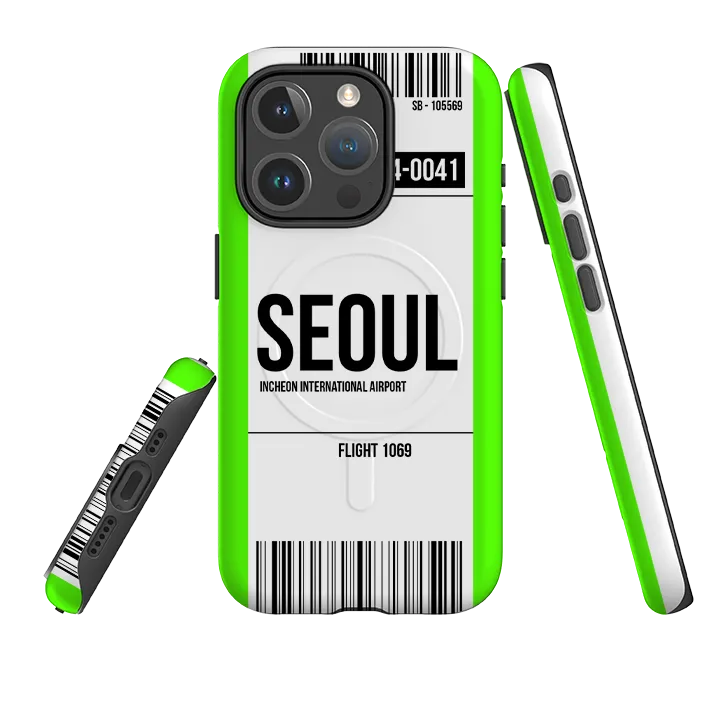 Shock Guard Vivid Design Texture iPhone MagSafe Tough Case -  Seoul Green